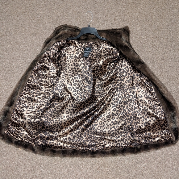 🖤Vintage 70's EUC Dennis by Dennis Basso Hooded Faux Fur Overcoat, Midlength XS - Picture 14 of 14